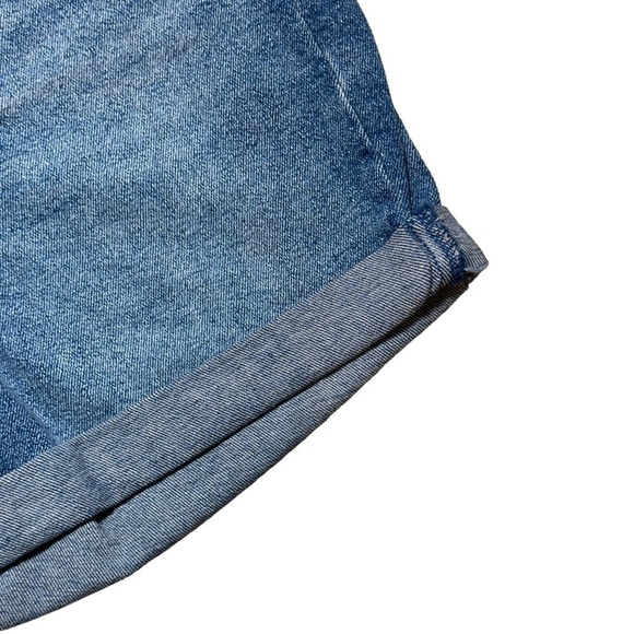 Blank NYC Medium Wash High Rise Rolled Denim Shorts US 27 - Picture 2 of 9